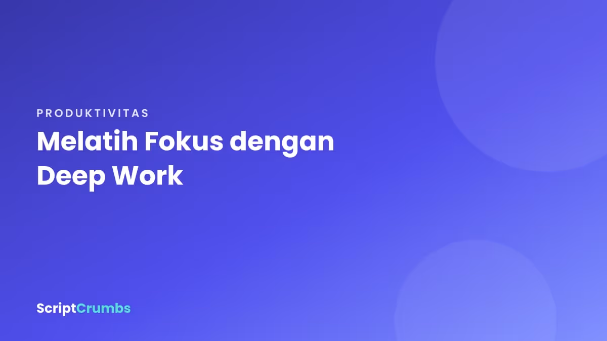 Ruang kerja tenang dengan cahaya lembut