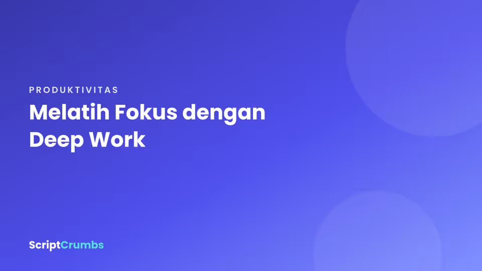 Ruang kerja tenang dengan cahaya lembut
