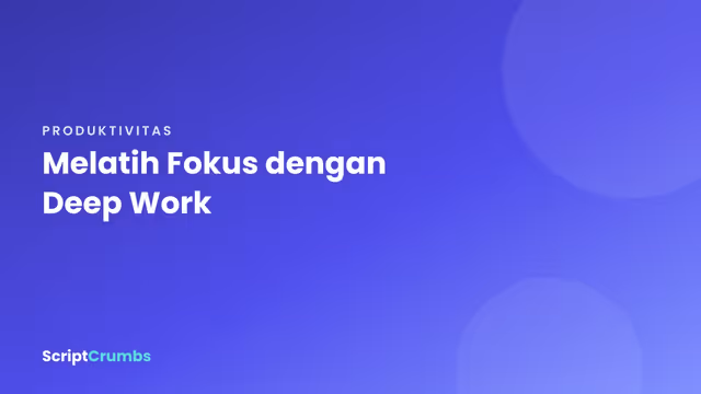Ruang kerja tenang dengan cahaya lembut
