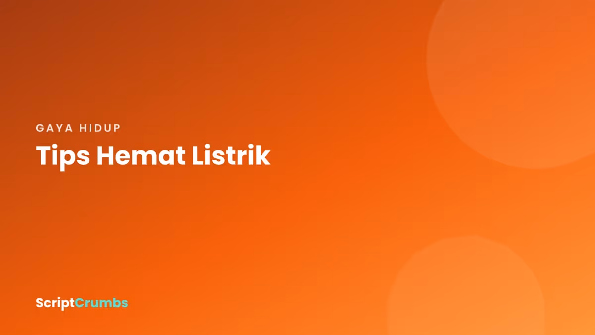 Ilustrasi rumah hemat energi dengan lampu LED