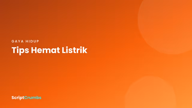 Ilustrasi rumah hemat energi dengan lampu LED
